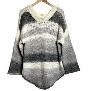 Young Fabulous & broke Meg Stripe Sweater Gray Size M/L